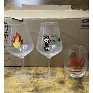 Vintage Contra NES Video Game Pixel Art Glass Set of 3 Retro Gaming Drinkware